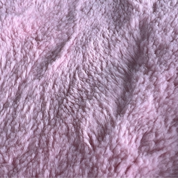 Minky Couture Pink Cheetah Plush Lovey Security Blanket Burp Cloth Satin Trim - Picture 3 of 8